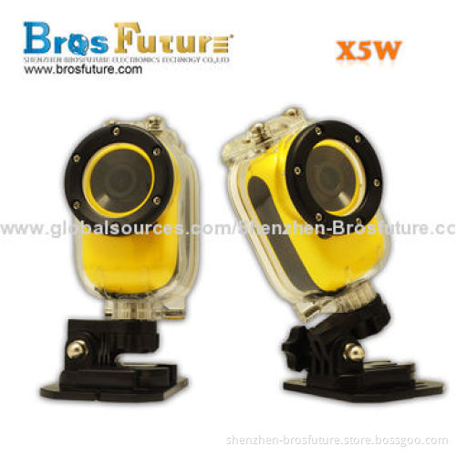 Sports Video Camera, Supports 1,080P Full HD, 30m Waterproof with Good QualityNew